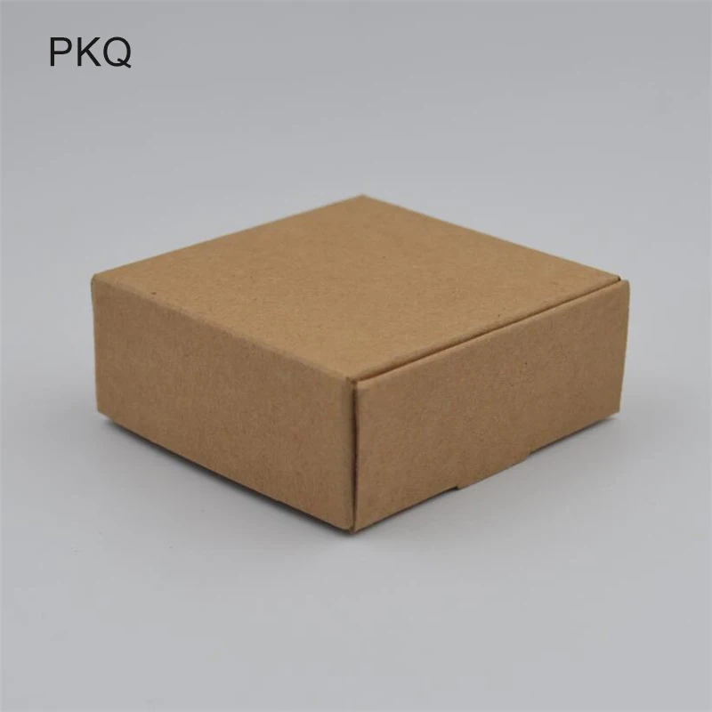 100 шт 3 7/4/5x5x 2/8x6x 2/5x5x3 ~ 12 см Подарочная бумажная коробка мыло ручной работы ремесло