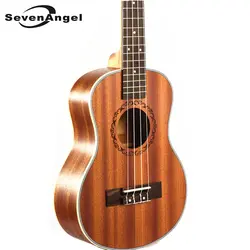 SevenAngel бренд 23 "Укулеле мини Гавайская гитара палисандр гриф 4 строки из красного дерева Электрический Укулеле с Пикап EQ Уке