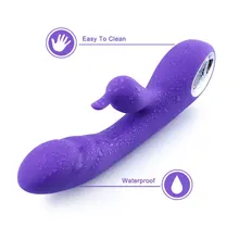HISMITH Dildo Vibrator Dual motor Mute Automatic Heat Wand Massager waterproof 10 Speed G Spot Rechargable sex toys sex products