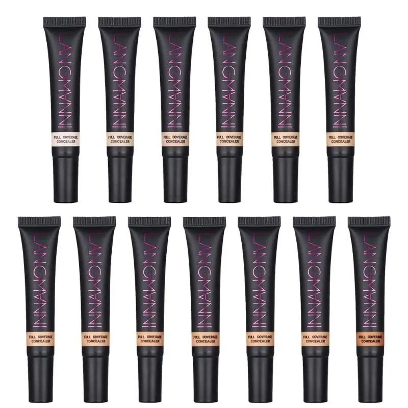 

LADY Full Cover colors Liquid Concealer Makeup Professional Foundation Concealer Face Contour Base Full Coverage Cream Cosmetic
