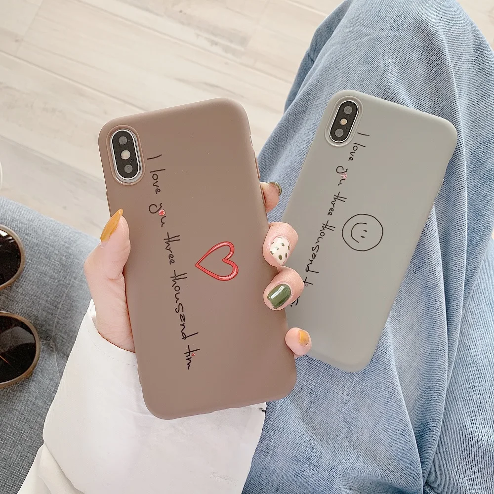 

Fashion Patterned Phone Case For iPhone 6 6S Plus XS Max X Cute Silicone Cover For iPhone 7 8 Plus 6 S XR 10 Case Simple Covers