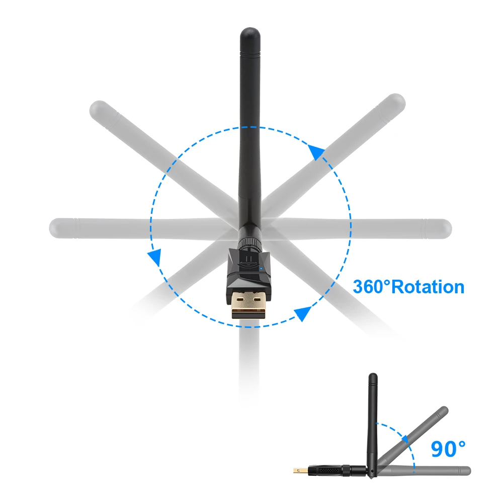 Rocketek 600 Мбит/с двухдиапазонный беспроводной USB wifi адаптер ключа, с 802.11N/G/B Антенна Беспроводная сетевая Lan Карта 802.11a/g/n/ac