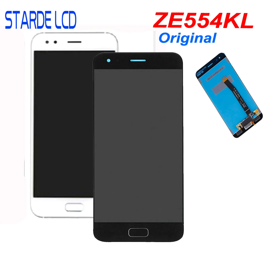 

STARDE LCD For Asus ZenFone 4 ZE554KL Z01KD 110/P LCD Display Touch Screen Digitizer Assembly Black / White 5.5