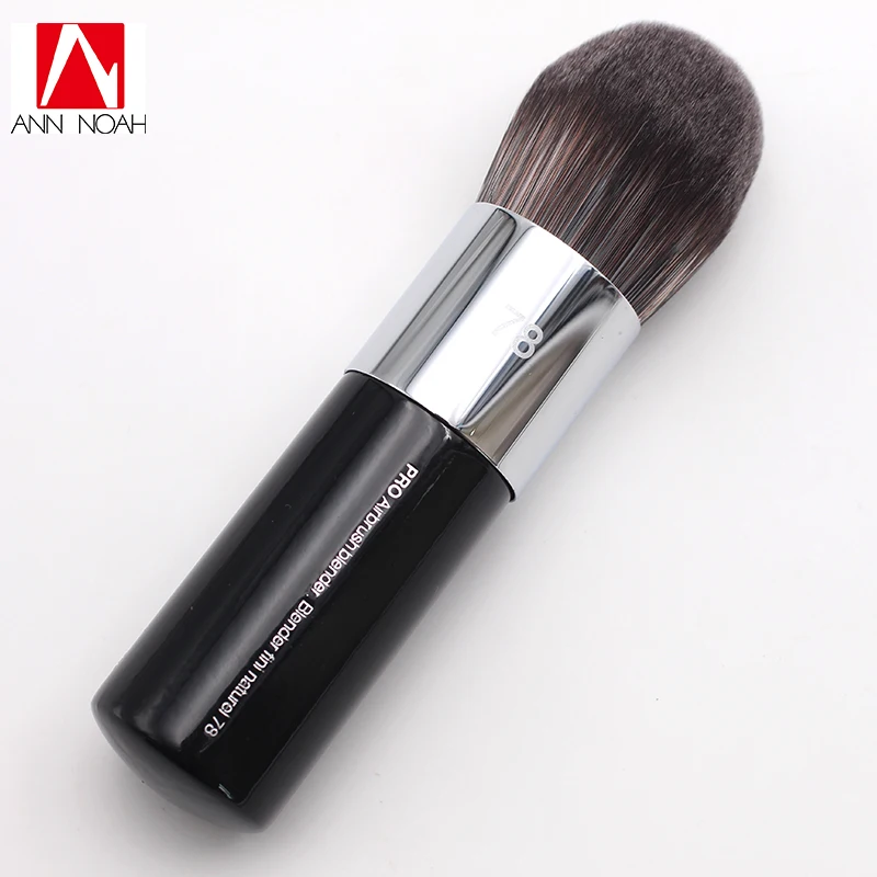 

Professional Portable Black Short Wood Handle Dense Synthetic Fiber HD Coverage 78 Large Pro Airbrush Blender Brush