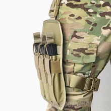 EmersonGear Тактический тройной EmersonGear страйкбол охота падение ноги SMG журнал Бедро мешок Mag Держатель Перевозчик для MP5/MP7/KRI