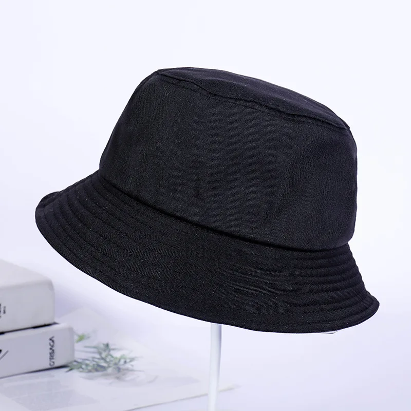 Vente Chaude 7 Solide Couleurs Seau Chapeaux pour Femmes Hommes Панама Seau cap Femmes Chapeau