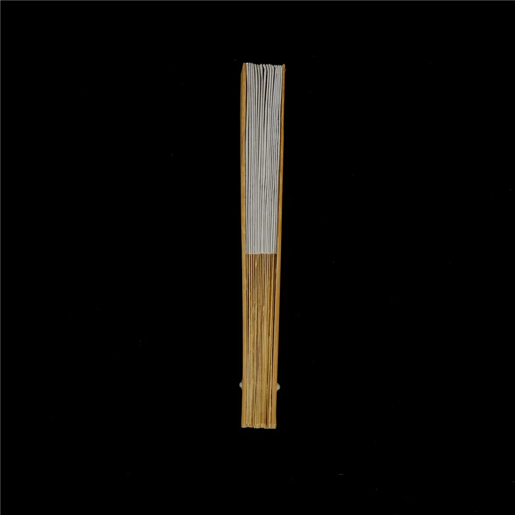 Белый складной элегантный бумажный бамбук и бумажный веер Свадебные сувениры