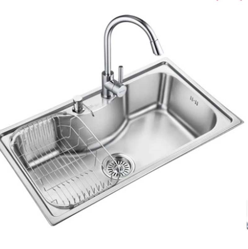 Kitchen Sinks Stainless Steel Vegetables Basin 304 Kitchen Sinks Stainless Steel Vegetables Basin 304 Sink Slot Bundle Single Wash In From Home Improvement On