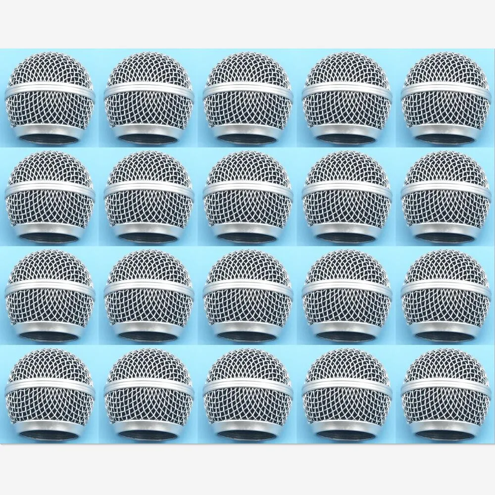 

20PCS High Quality Replacement Ball Head Mesh Microphone Grille Accessories for Shure BETA58 BETA58A SM58 SM58S SM58LC