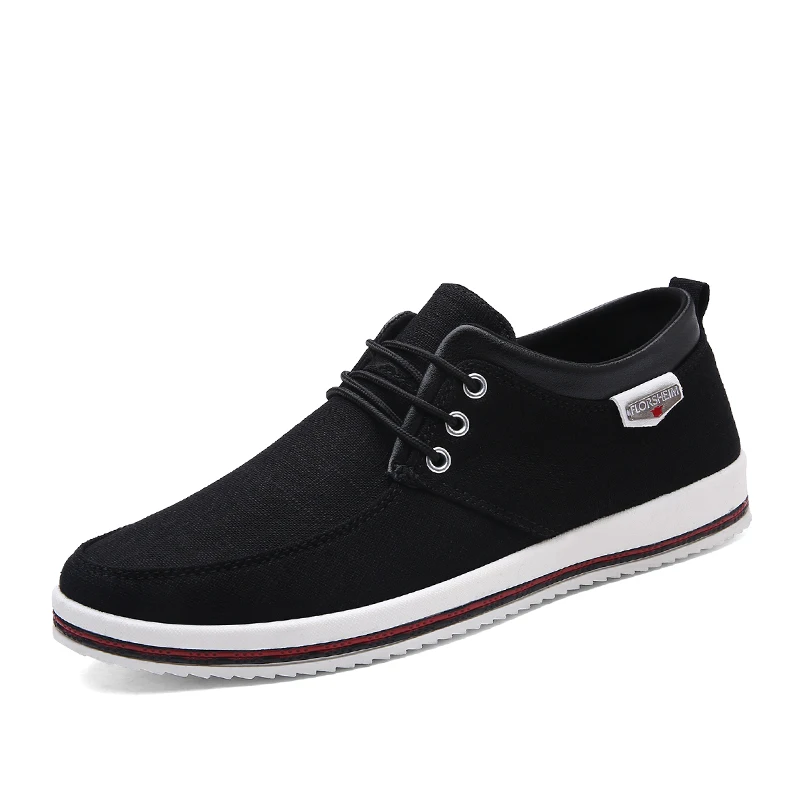 

VKERGB masculino adulto Casual Shoes Breathable Walking Canvas Shoes Flat Fashion Students Lace-Up Shoes Sneakers Loafers