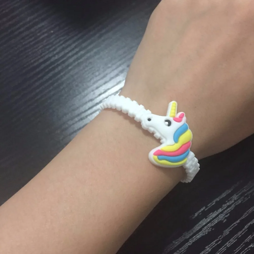 Rubber Unicorn Wristband Children Party DIY Bracelet Event Party