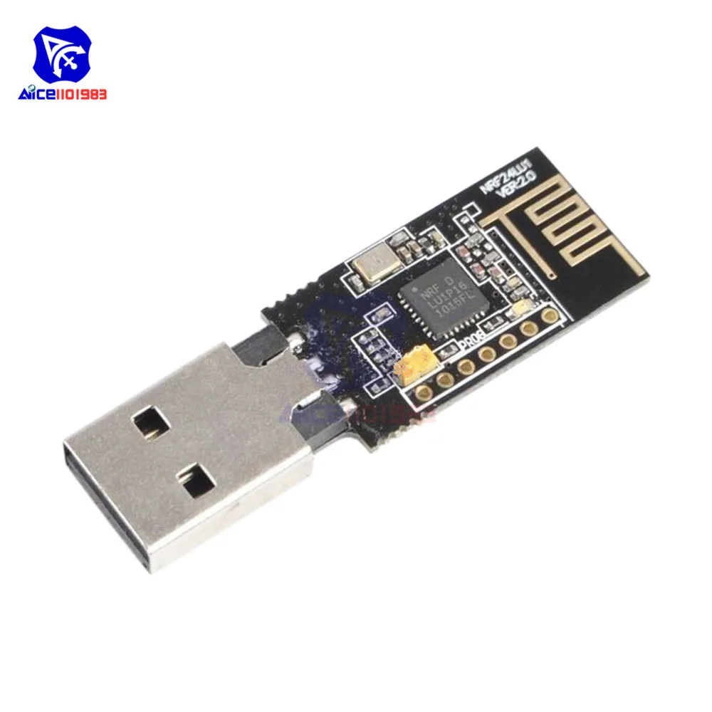 

NRF24LU1 2.4G Wireless Transceiver Module USB Interface nRF24LU1 WIFI Transceiver Board Programmer for Arduino