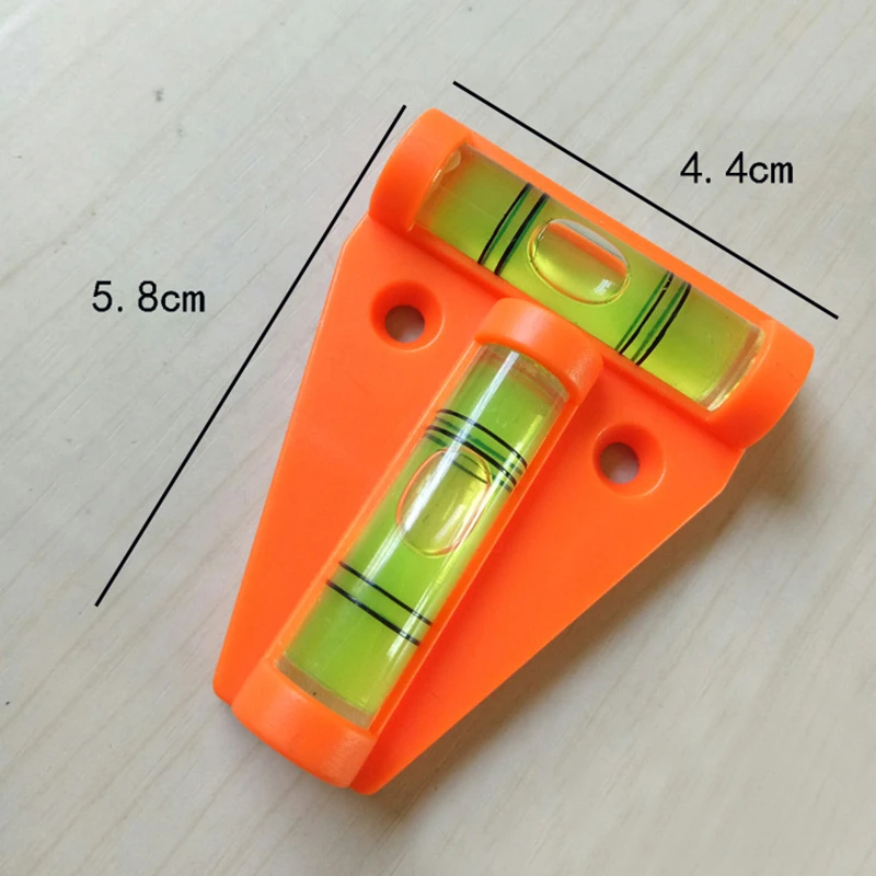 1 шт. T тип спиртовой измерительный прибор уровня треугольный пластиковый индикатор уровня Т-типа спиртовой уровень пузырьковый корпус