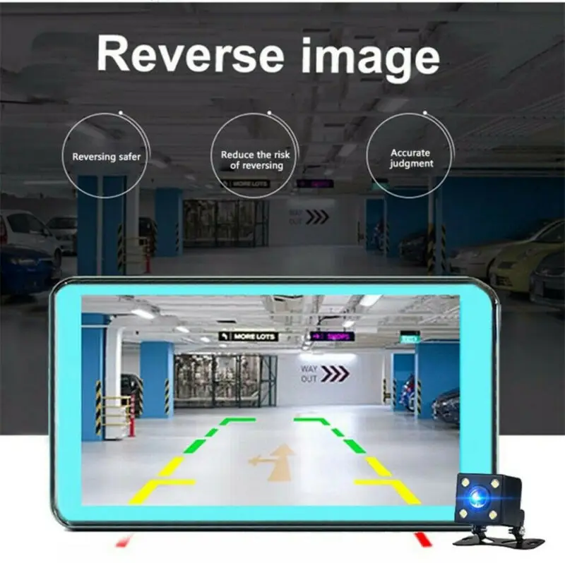 " 1080 P Автомобильный видеорегистратор с двойным объективом Автомобильный видеорегистратор Передняя и задняя камера Dashboard 170°DVR рекордер мини камера 3E20