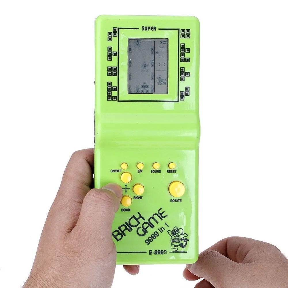 Классический тетрис Ручной ЖК-электронная игра игрушки забавная кирпичная игра загадка портативная игровая консоль