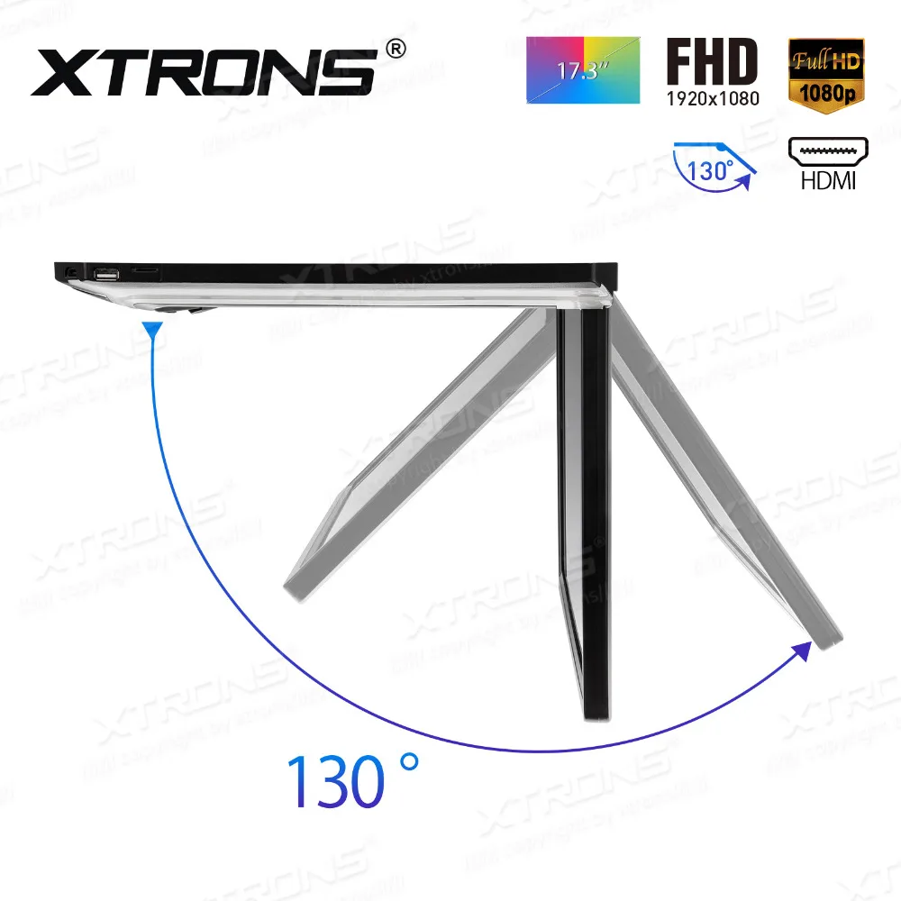 XTRONS 17 3 "FHD Автомобильный плеер на крышу ультратонкий цифровой TFT 16:9 монитор с HDMI
