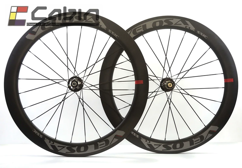 

Velosa Disc 60 road disc brake wheelset. 700C road bike carbon wheel, disc brake, 60mm clincher/tubular cyclocross wheel