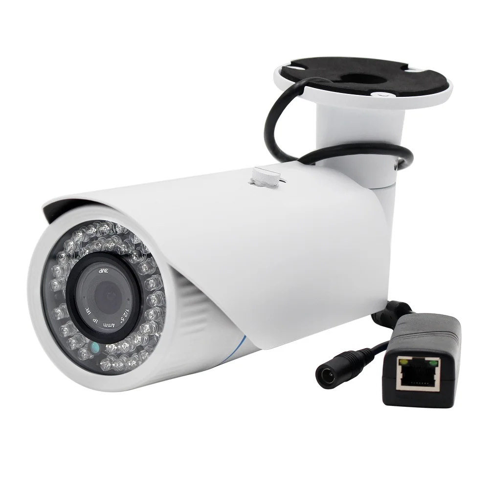 

12V POE IP Camera HD 1280*720P IP Camera Outdoor POE intelligent Surveillance Video Camera 720P ONVIF P2P 42 IR LED Camera IP