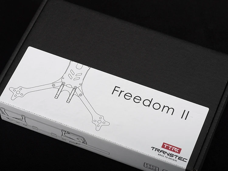 TRANSTEC Freedom V2 235 мм 98 г 6 мм Arm светодиодный с амортизаторами FPV frame kit Quadcopter Racing