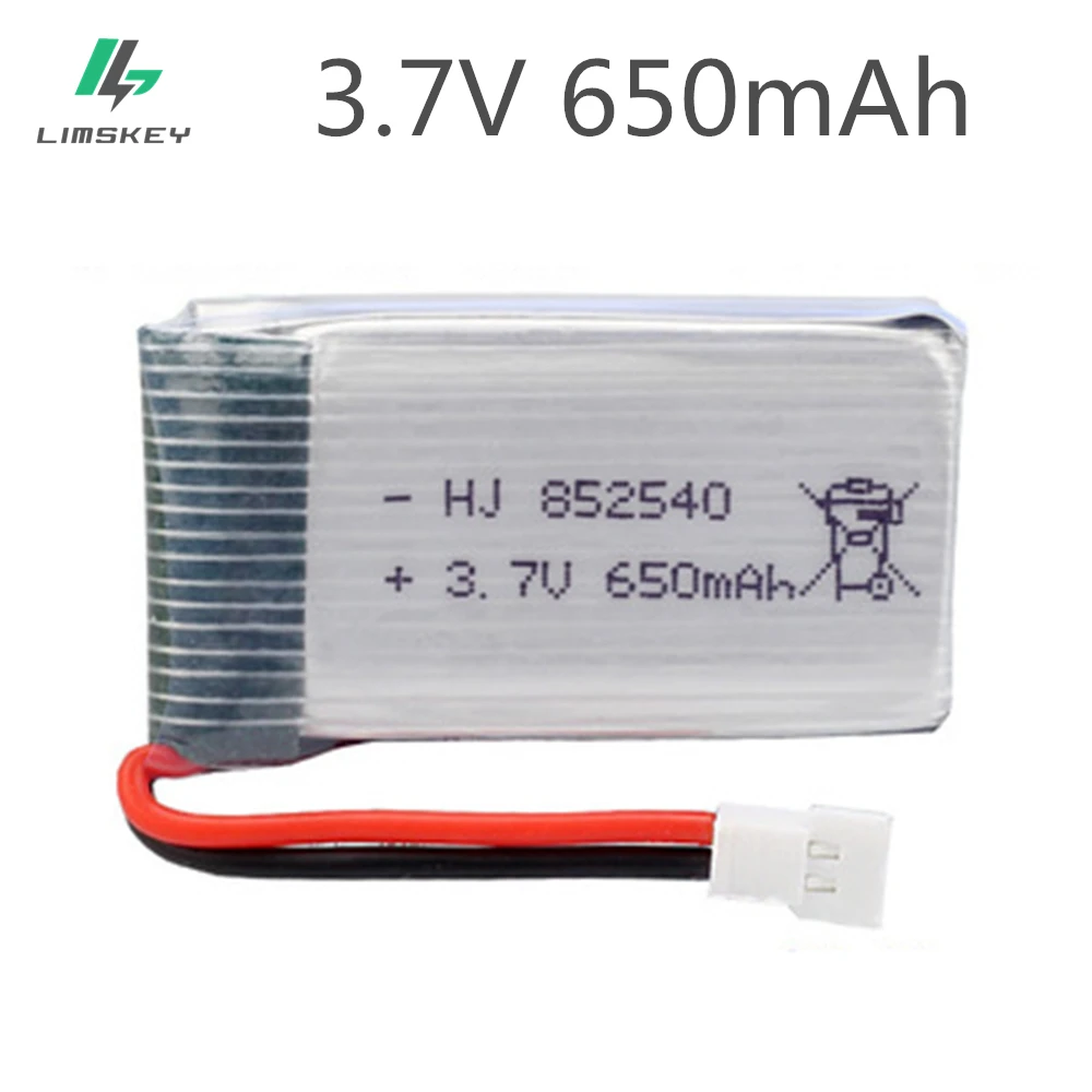 

3.7V 650mAH For Syma X5C X5SW X5 Remote quadrocopter Lipo battery 3.7V 650mAH MX2.0-2P plug 852540 4pcs/lot