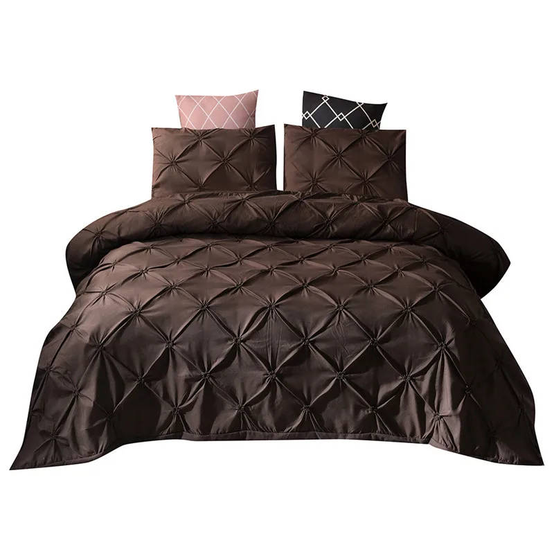 

New Bedding Quilt Cover And Pillowcase 3D Printed marble Headfull Size Three-pie(without sheets) bedroom satin sheet