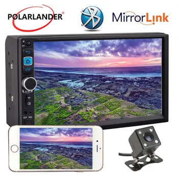 

7" GPS with Camera 2Din MP5 Player Car Radio Bluetooth Touch Screen Navigation overseas warehouse Stereo