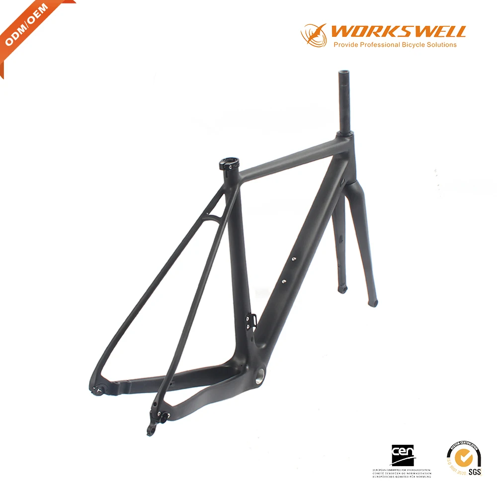 Workswell Велокросс di2 внутренний кабель карбоновая рама 1080 г дисковый тормоз велокросс рамы велосипеда ciclocross Велокросс кадр