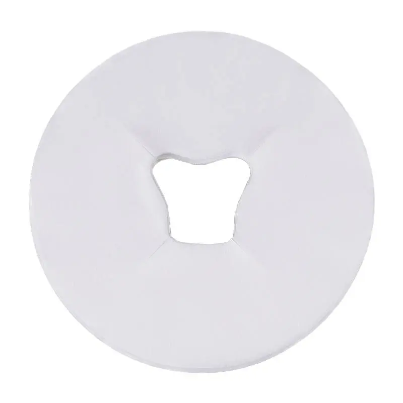 Hot Sale 100pcs Disposable Non-woven Fabric Face Hole Mat Bed Pillow Towel Cover for Beauty Massage Salon Supplies Wholesale