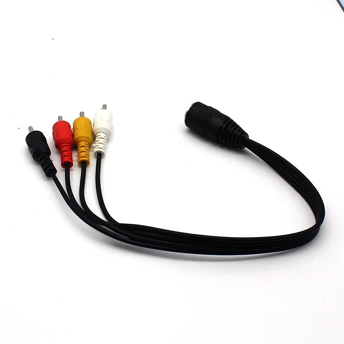 5 core Дин женщиной 4RCA мужской lotus Винтаж аудио оборудования Кабель адаптер лотоса