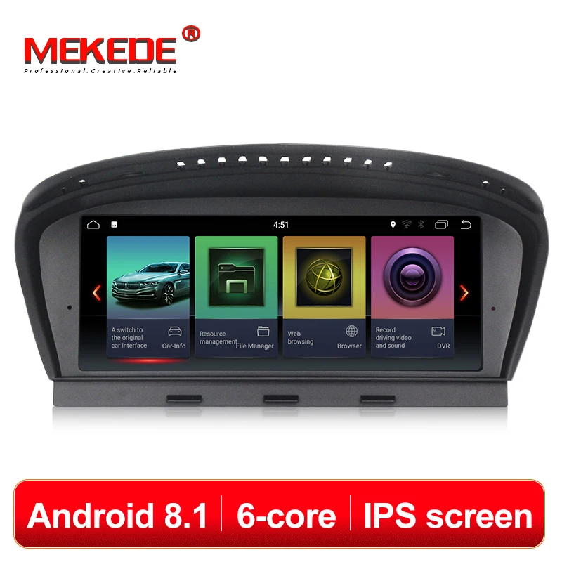 

MEKEDE HD IPS ID7 PX6 6cores android 8.1 car gps dvd multimedia player for BMW 5 Series E60 E61 E63 E64 E90 E91 E92 CCC CIC