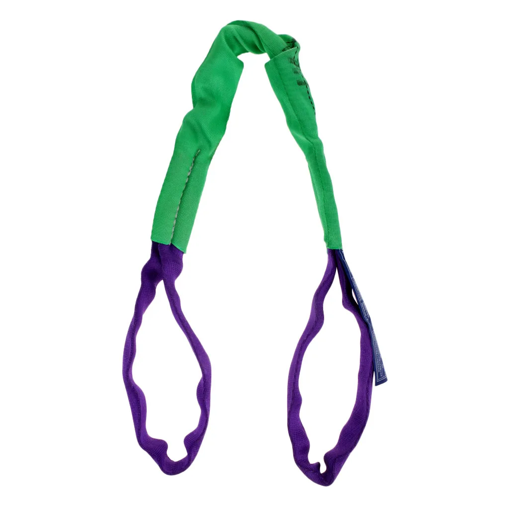 Double PLY Cover Endless Round Polyster Lifting Slings Tow Strap 2 Ton 1m