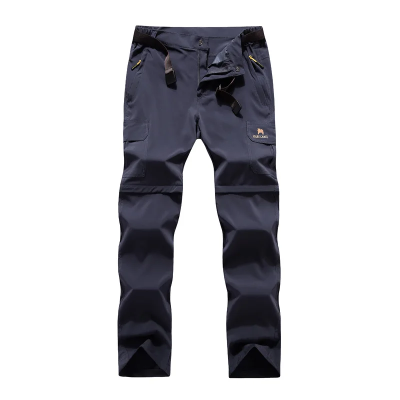 

Men Women Summer Hiking Pants Quick Dry Trousers Breathable Thin Cotton Two-length Outdoor Sports Camping Hiking S-6XL 9666