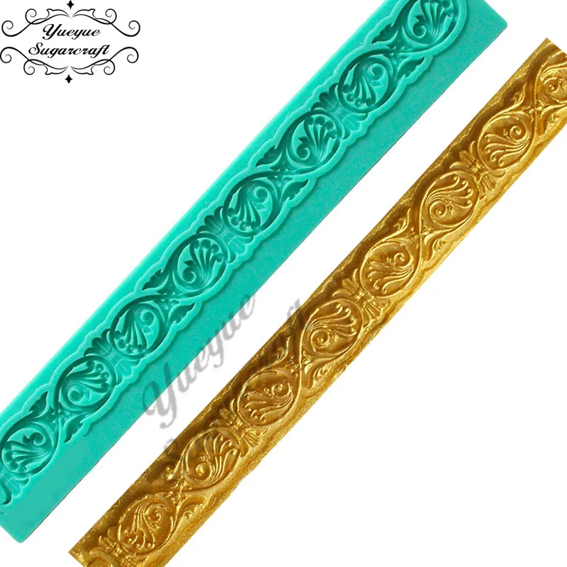 

Yueyue Sugarcraft Border silicone mold cake decorating tools silicone fondant cake mold chocoe molds baking