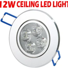 5 штук в партии,, 12 Вт 4x3 W Потолочный Epistar светодиодный потолочный светильник скрытый точечный свет лампа 85-245 V для домашнего освещения