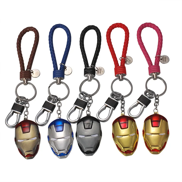 

Marvel Super Hero The Avengers Iron Man Mask Metal Pendent Keychain Keyring High Quality Gift For Fans Llaveros Movie Jewelry