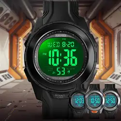 Роскошные Брендовые мужские женские спортивные часы для дайвинга 50 м электронные цифровые светодиодные милитари часы модные повседневные