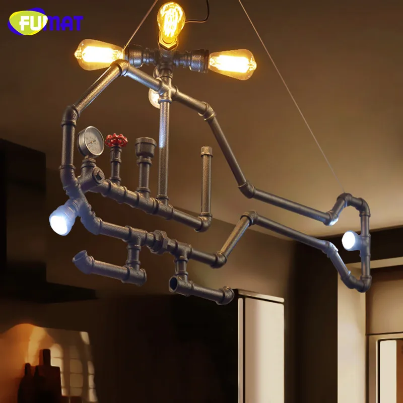 FUMAT железная Подвеска &quotсамолет&quot свет Лофт Industriele Lampen винтажная лампа для