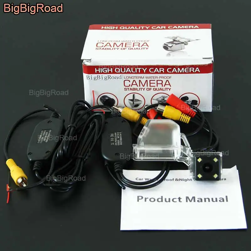 

BigBigRoad For HAVAL Great Wall Florid Voleex M3 C50 Wireless Camera Car Rear View Reversing Camera HD CCD Parking Camera