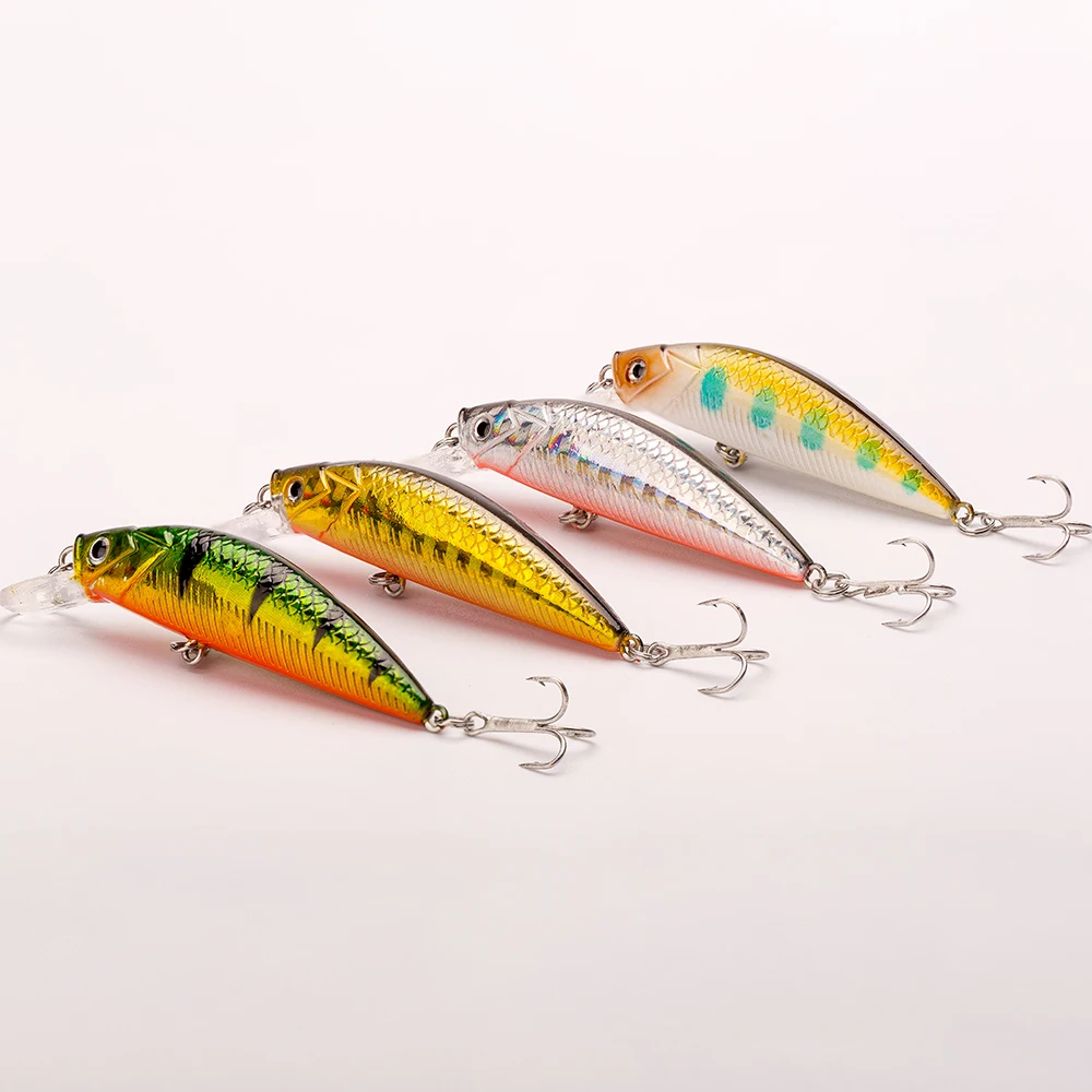 

Hot Sale sinking Mini Minnow Bait 56mm 6g Fishing Hard Lures With Movable Steel Balls Lifelike 3D Fish Eyes