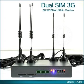 

Unlocked Mobile 3G WiFi Modem Dual SIM card Wireless Router With RJ45 Port Support WCDMA HSPA+ Hotspot Wireless 3G M2M Router
