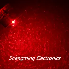 100 шт 5 мм соломенная шляпа светодиодный красный светоизлучающий диод Супер яркий рассеянный