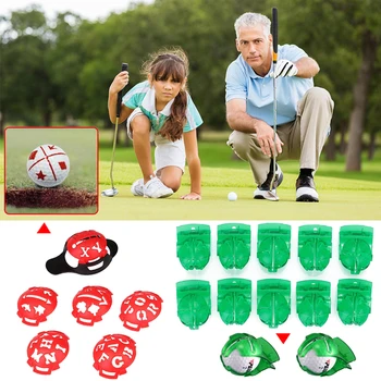 

ABS Golf Ball Drawing Line Clip Marker Alignment Putting Training Aids