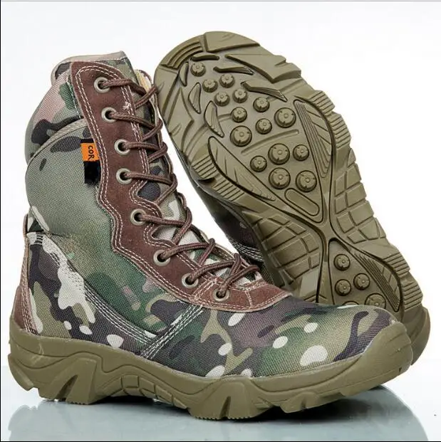 Мультикам обувь Тактическая Военная обувь зеленая зона Лесной камуфляж обувь - Цвет: Зеленый