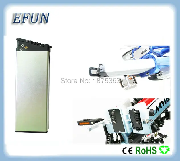 Folding bike battery 24V 10Ah Li-ion 18650 rechargeable battery pack for folding ebike/women ebike