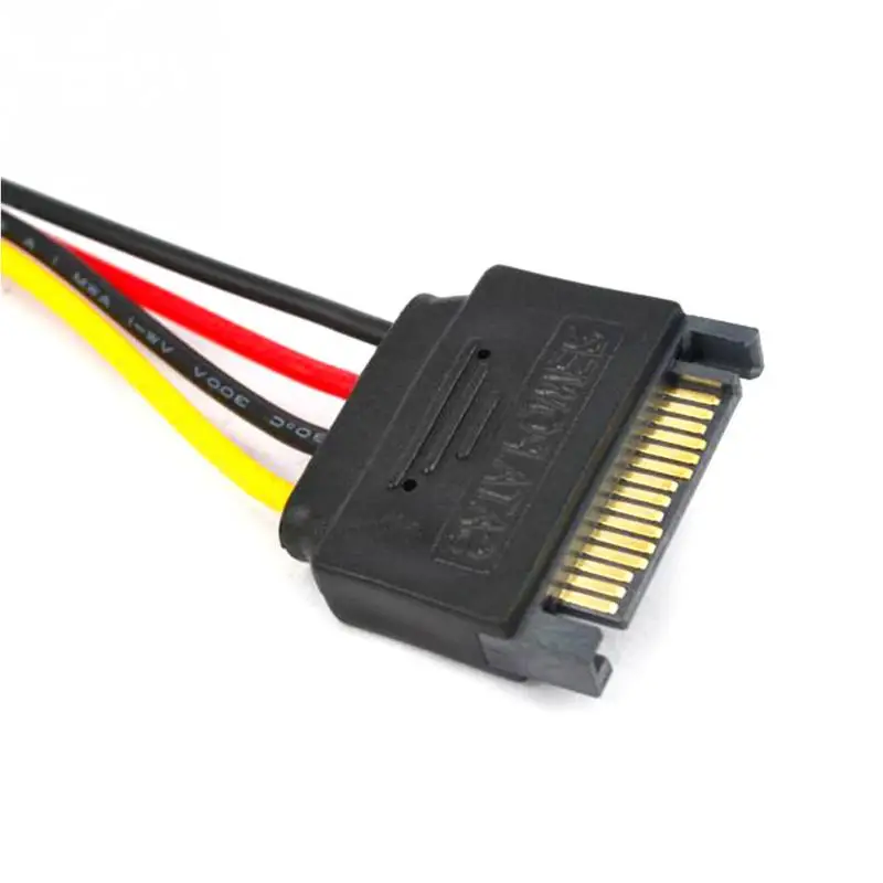 Кабель питания 15Pin 15P Sata Serial ATA Male к Molex IDE 4 Pin Female M F кабель питания|Компьютерные