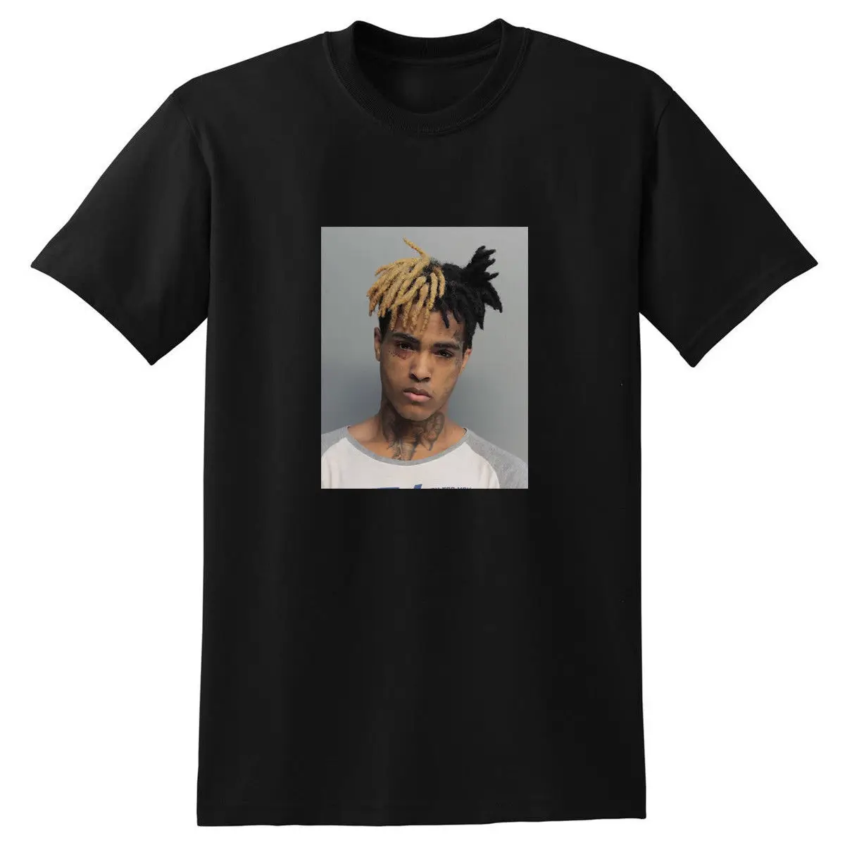 Футболка унисекс XXXtentacion Mugshot. Месть кровать Vibes навсегда Heartbreak рубашка мужской