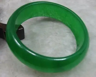 

NATURE BEAUTIFUL BRIGHT GREEN JADE JADEITE BRACELET BANGLE style Fine jewe Noble 100% Natural jade