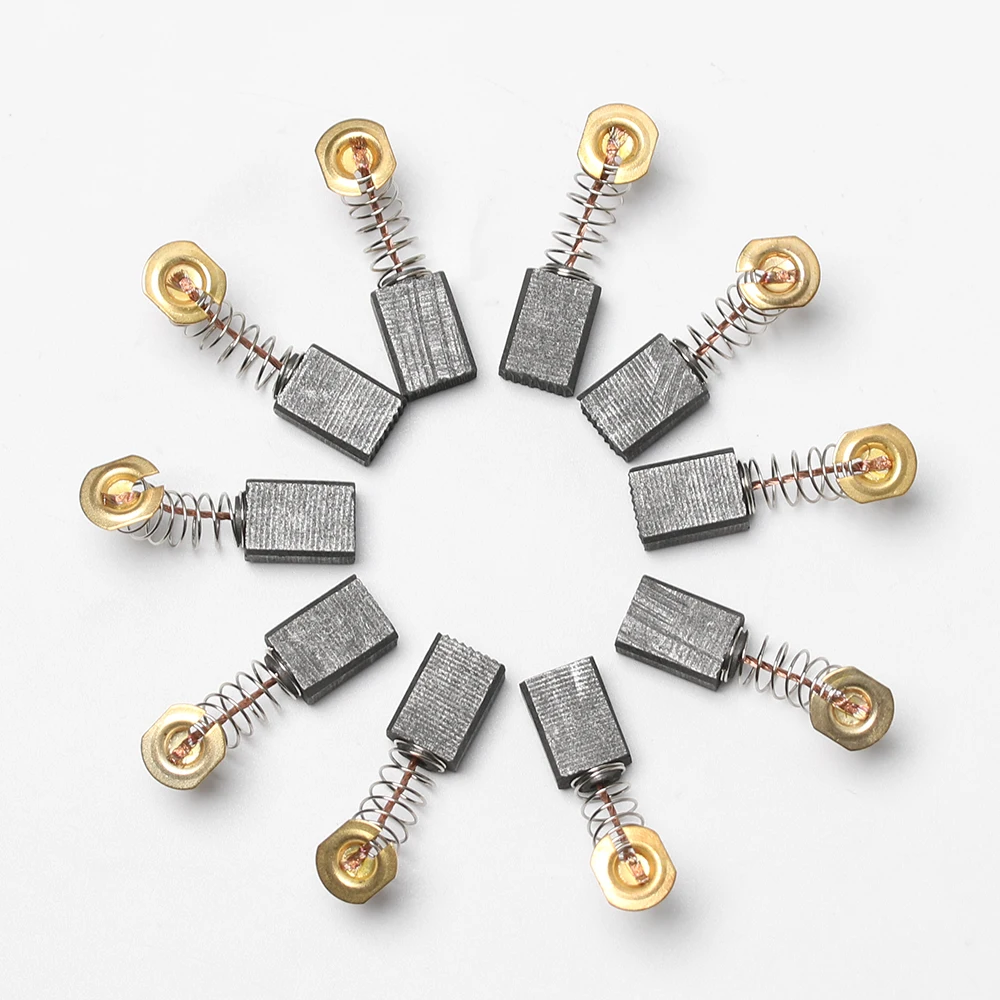 

10Pcs Mini Drill Electric Grinder Replacement Carbon Brushes For Generic Motor Drill Carbon Motors Spare Parts Rotary Tool