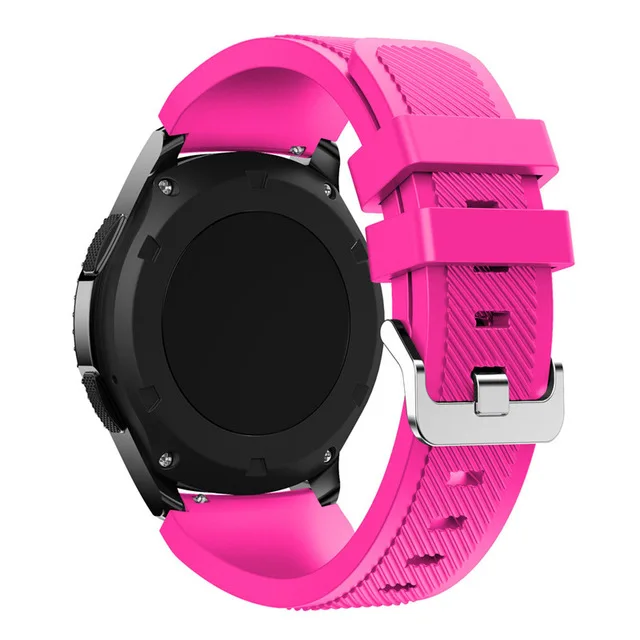JANSIN спортивный силиконовый ремешок для samsung Galaxy Watch 46 мм ремешок для samsung gear S3 Classic/S3 Frontier 22 мм Универсальный браслет - Цвет ремешка: rose red