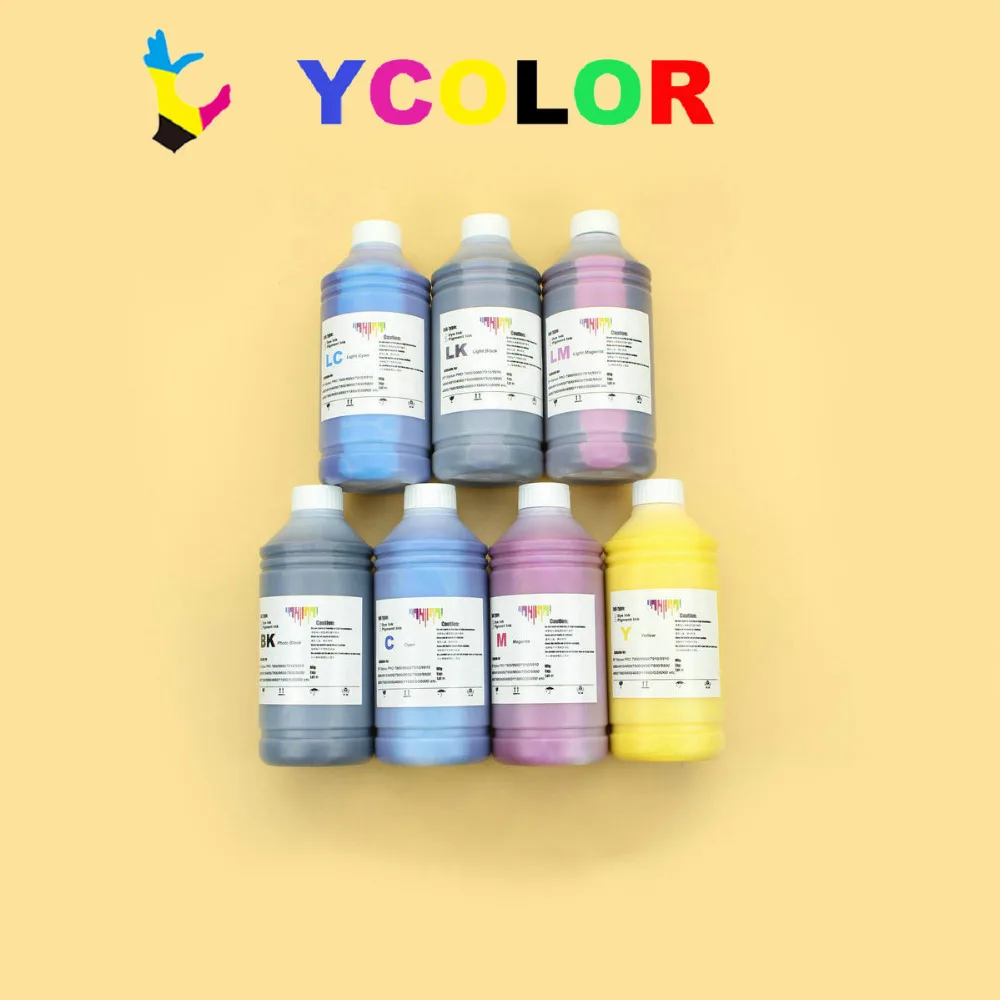 DGYCJLFP 1000 мл чернильные чернила для Epson Stylus Pro 7600 9600 принтер EPSON 4800 7800 7880 9800 DX5